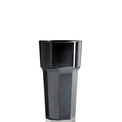 Glas Remedy High 34 cl. Kunststoff. Dieses schwarze Glas kann bedruckt werden